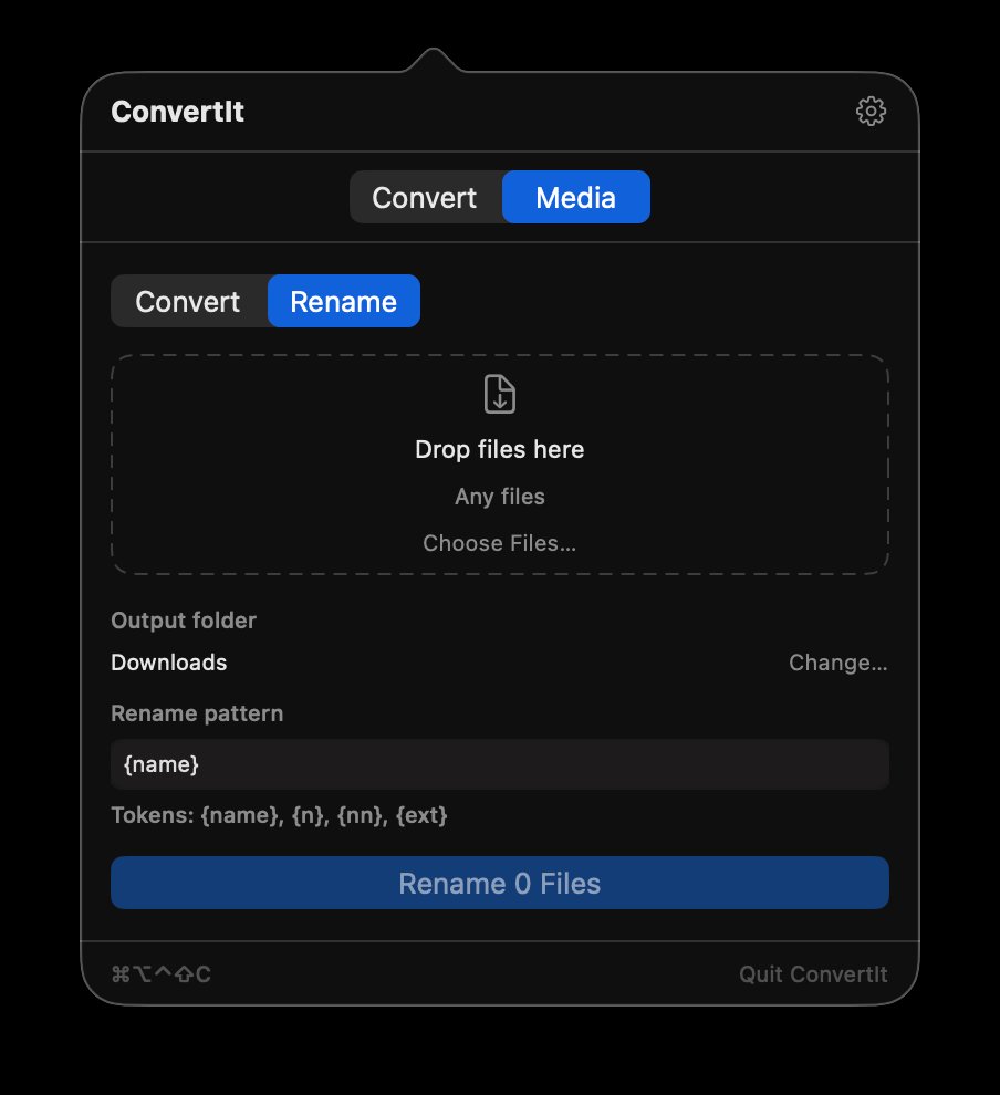 ConvertIt Media Rename tab